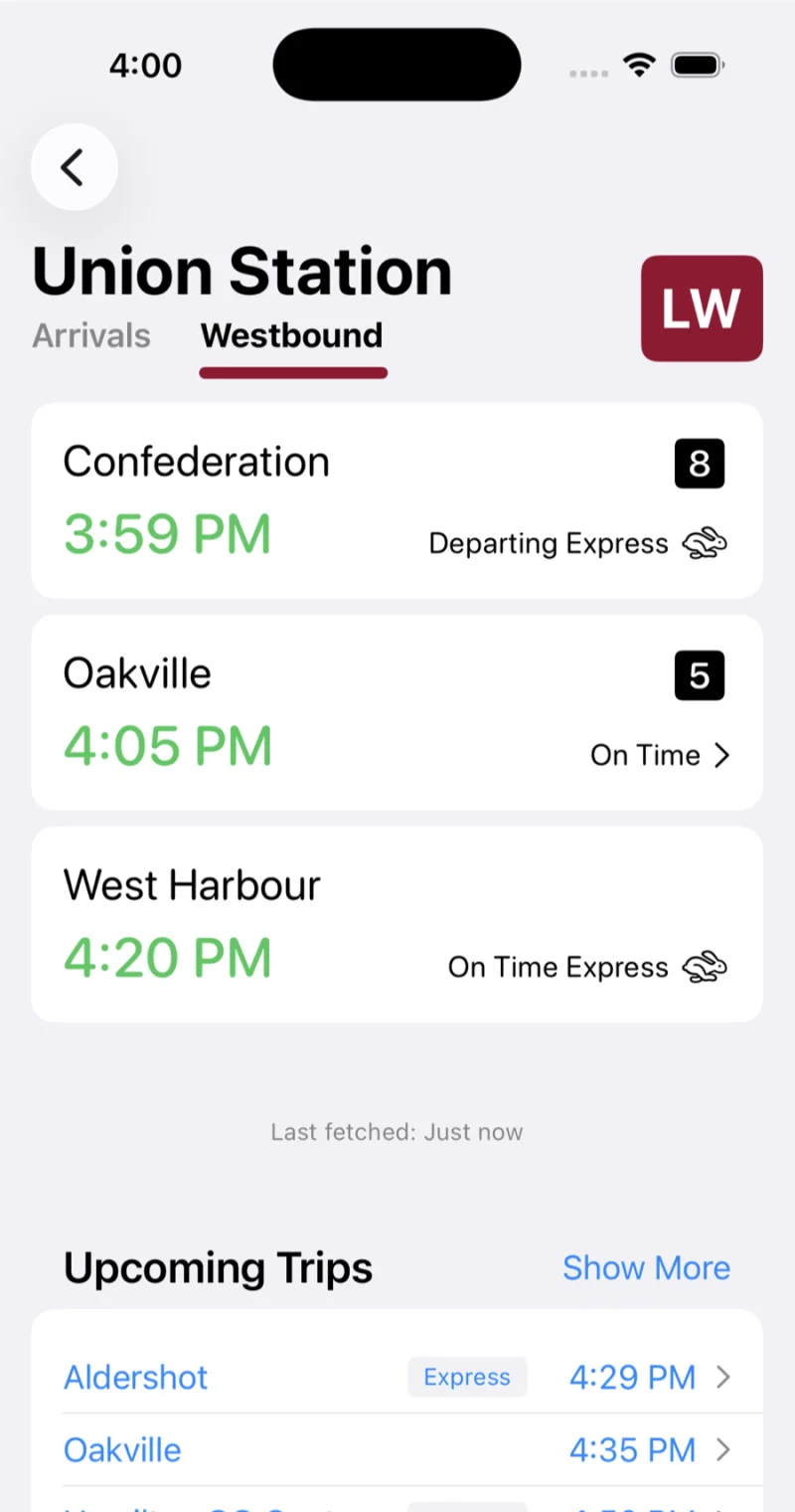 All GO train lines
